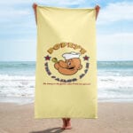 Enjoy this soft Popeye - Strong to the Finich Towel