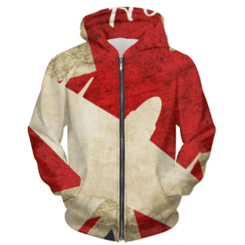Hawker Typhoon Vintage WW2 UNISEX ZIP HOODIE