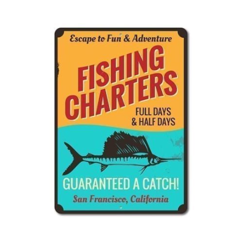 12 x 18 Fishing Charters Sign