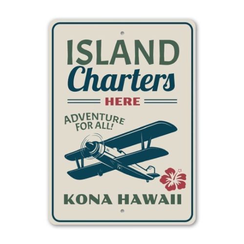 16 x 24 Island Charters Sign