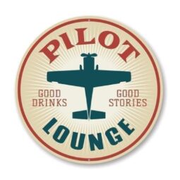 24" Pilot Lounge Sign