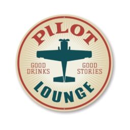18" Pilot Lounge Sign